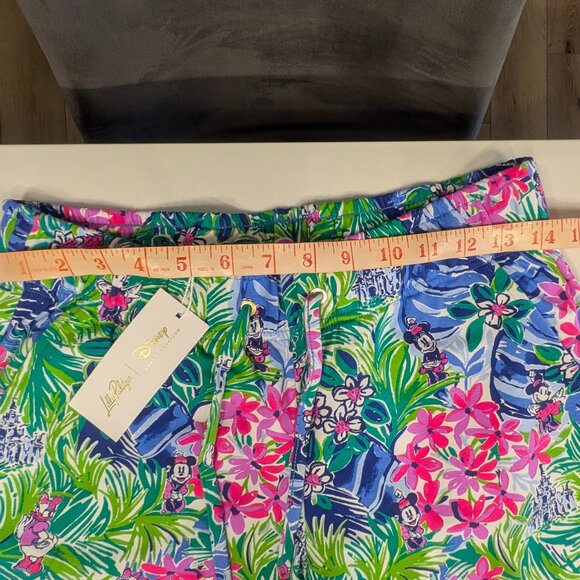 NWT Disney Lilly Pulitzer Resort Ankle Emora Pant Size Small Disney Dreamin - Picture 3 of 10